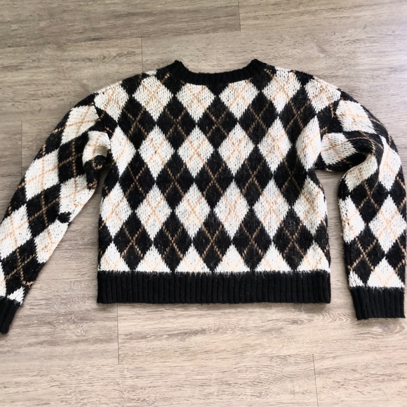 Retro Argyle Sweater (NWOT) - Picture 4 of 5